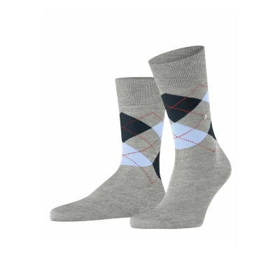 Abbildung von Burlington Manchester Socken, Herren, Größe: 46/50, Concrete mel