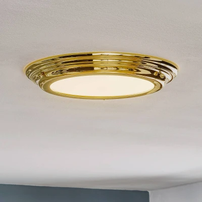 Abbildung von Elstead Lighting Welland F PB Deckenleuchte 1xLED Platine H:4 Ø:36,1 3000K