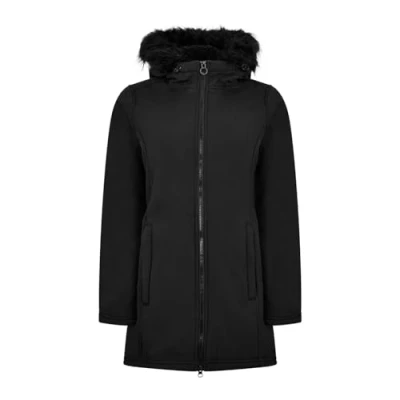 Abbildung von Regatta Sunaree pelzfreie Softshell Jacke für Damen, Schwarz