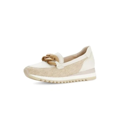 Abbildung von Gabor Slipper, Keilabsatz, Ballerina, Frühlingsschuh mit bezogener Zierkette