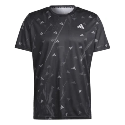 Abbildung von adidas Herren Run It Brand Love Tee T Shirt, Black, M