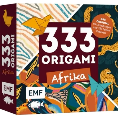 Abbildung von 333 Origami Faszination Afrika Farbenfrohe Papiere falten: Das Original: mit Anleitungen und feinen Papieren: Hochwertiges Papier leuchtenden Ethno Motiven