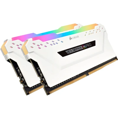 Abbildung von Corsair Vengeance RGB PRO 16GB (2x8GB) DDR4 3200MHz C16 XMP 2.0 Enthusiast LED Beleuchtung Speicherkit weiß