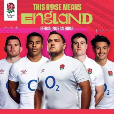 Abbildung von England Rugby Union 2025 Wandkalender: Original Danilo Kalender [Mehrsprachig] [Kalender] (Wall Kalender)