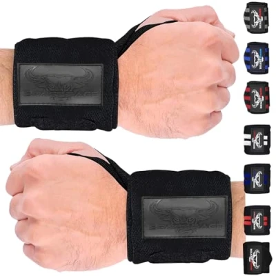 Abbildung von BEAST RAGE Zughilfe für Gewichtheben, Fitness, gepolsterte Baumwolle, Handgelenkstütze, Gel, mehr Grip, Hantelstange Wickel, strapazierfähig, Fitnessstudio, Bodybuilding, Powerliftung, rutschfest,
