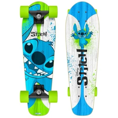 Abbildung von Stamp Skateboard Stitch, blau grau grün