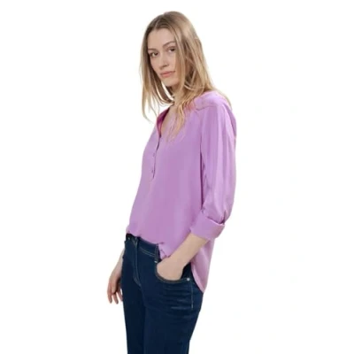 Abbildung von Cecil Turnup Bluse, Damen, Größe: XL, Lila
