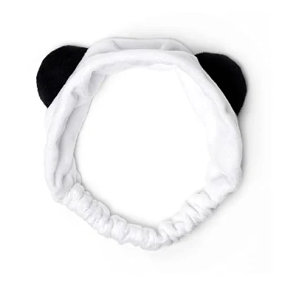 Abbildung von Legami Haarband, Me Time, 24,5 x 11 cm, Polyester, Panda Motiv, zum Sammeln von Haaren, Make Up, Gesichtsbehandlung, weiches Stirnband