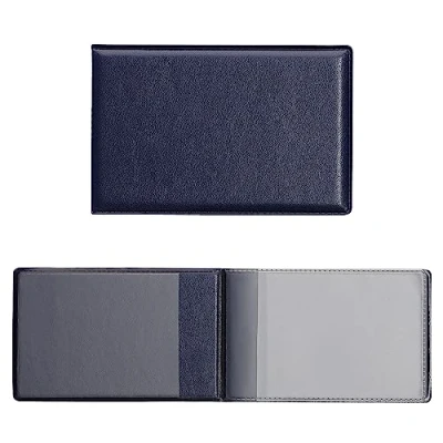 Abbildung von kwmobile 3in1 Kartenetui aus Kunstleder 10 x 6,5cm Mini Kreditkarten Wallet Etui für Karten im Scheckkartenformat Dunkelblau