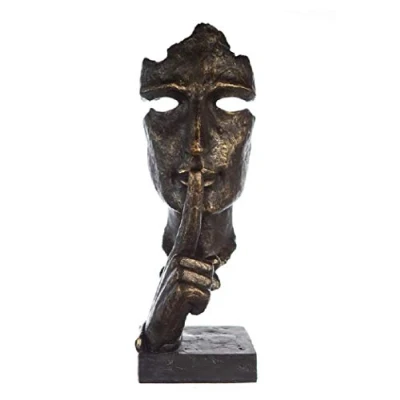 Abbildung von Casablanca Skulptur, Dekofigur Silence Poly 39 x 13 cm