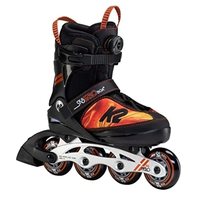 Abbildung von K2 Skates Jungen Inline SK8 HERO BOA ALU, black orange, 30F0118.1.1.L