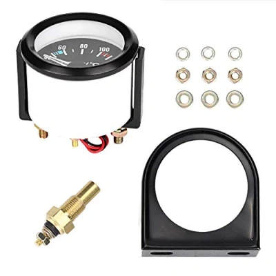 Abbildung von Öltemperazeige Auto,Temperazeige 12V,Temperazeige Auto,Wassertemperatur,2 Zoll 52 Mm Universal Car Truck Led Digits Wassertemperaturmgerät Instrumentenwerkzeug