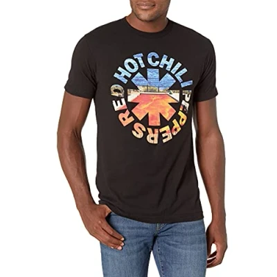 Abbildung von Red Hot Chili Peppers Herren Official Californication Asterisk T Shirt, Schwarz, XX Large