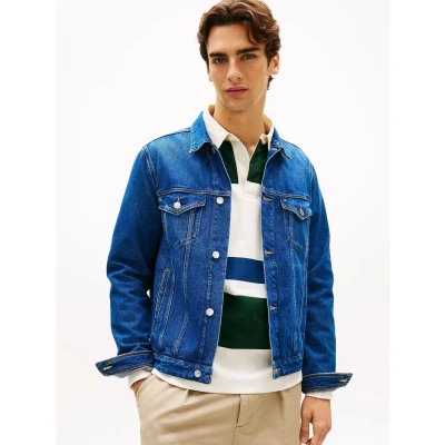 Abbildung von Tommy Hilfiger Jeansjacke, Herren, Größe: Medium, Blue