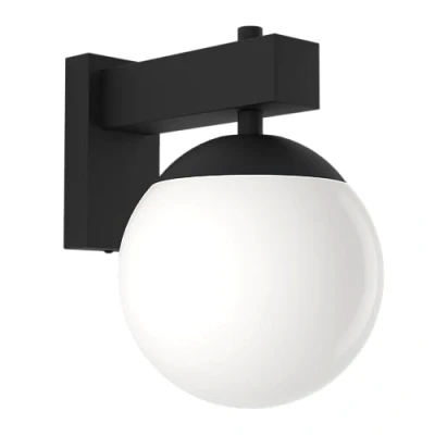 Abbildung von Eglo 900669 Wandleuchte BUFALATA Stahl schwarz E27 IP44 1X40W L:20cm H:29cm dimmbar