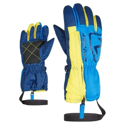 Abbildung von Ziener Kinder Leo Ski Handschuhe/Wintersport Langer Reißverschluss, Leash, Persian Blue, 98cm