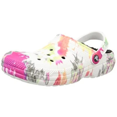 Abbildung von Crocs Unisex Classic Lined Clogs, Blotched Tie Dye, 36/37 EU