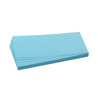 Abbildung von FRANKEN Moderationskarten Rechteck, 205 x 95 mm, 500 Stück, Präsentationskarten ideal für Meetings, Trainings, Schulungen im Büro oder Hotel und Lehrer in der Schule, Metaplankarten, Blau, UMZ 1020 18