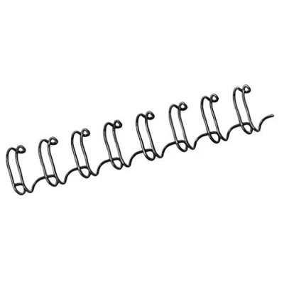 Abbildung von Fellowes Drahtbinderücken A4, 6mm, schwarz, 100 Stück