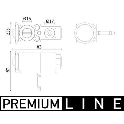 Abbildung von MAHLE ORIGINAL AVE 140 000P Expansionsventil
