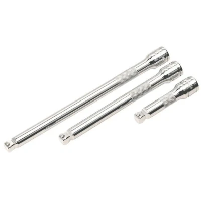 Abbildung von SEALEY AK763 Verlängerungssatz, Steckschlüssel 75, 150, 200 10 (3/8&quot;) Chrom Vanadium Stahl