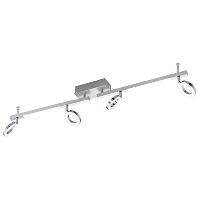 Abbildung von Eglo 96182 Spot Cardillio 1 in alu, chrom und satiniert 4X3,2W 2X3,3W L:98,5cm