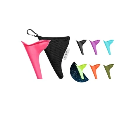 Abbildung von PiPiLOTTA® Frauenurinal für Unterwegs Pinkelhilfe im Stehen Festival, Camping, Reisen mit Schutzhülle Wiederverwendbare Urinella Urinal Frauen (Rosa)