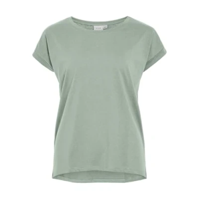 Abbildung von Vila Rundhalsshirt »VIDREAMERS NEW PURE T SHIRT/SU NOOS«, Basic Damen Shirt mit Rundhalsausschnitt und umgeschlagenen Ärmeln