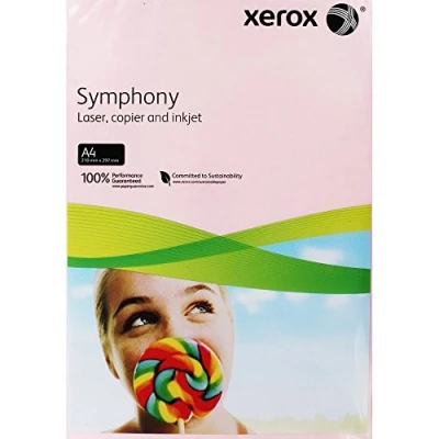 Abbildung von Xerox 003R93970 farbiges Druckerpapier Kopierpapier Symphony pastell Din A4, 80 g/m², 500 Blatt pro Pack, rosa