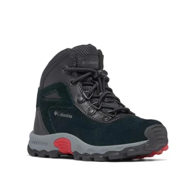 Abbildung von Columbia Newton Ridge Amped Mid Rise Trekking und Wanderstiefel, Black/Mountain Red, 29 EU