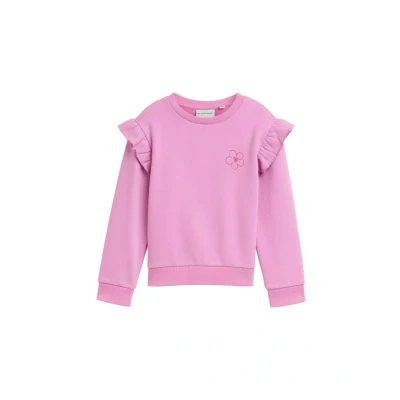 Abbildung von TOM Tailor MIT Volants Sweatshirt für Kinder, Größe: 128/134, Flashy mauve