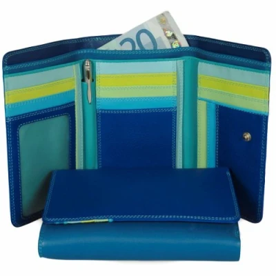 Abbildung von mywalit Leder Damen Geldbörse Medium Tri fold w/Outer Zip Purse 363 92 Seascape