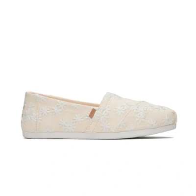 Abbildung von TOMS Damen Alpargata CloudBound Flacher Slipper, Natural Embroidered Floral, 40 EU