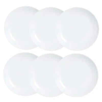 Abbildung von Luminarc Diwali Dessertteller, Opal, 19 cm, Weiß, 6 Stück
