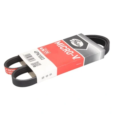 Abbildung von GATES Micro V 4PK1003 Keilrippenriemen 1003 4 Polyester, EPDM (Ethylen Propylen Dien Kautschuk) MAZDA: FAMILIA 6, 323 F MX 3, SUZUKI: SWIFT 2