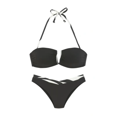Abbildung von French Connection Bandeau SET Bikini, Damen, Größe: 40xC/D, Schwarz