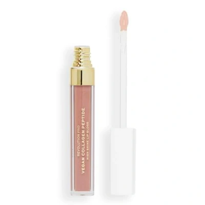 Abbildung von Revolution PRO Vegan Collagen Peptide HIGH Shine LIP Gloss Lipgloss, Größe: 4 ml, Cashmere