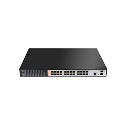 Abbildung von LINK LKSPOE24G Netzwerk Switch 24 Ports Gigabit Poe 300 Watt + 2 Sfp für Glasfaser