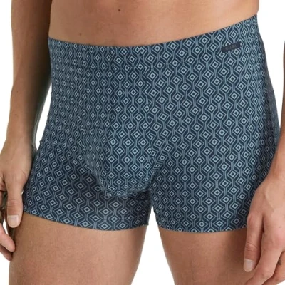 Abbildung von CALIDA Grafic Cotton Boxershorts Herren, aus 100% Supima Baumwolle, natürlich atmungsaktiv und hautsympathischt, mit stoffüberzogenem Gummibund