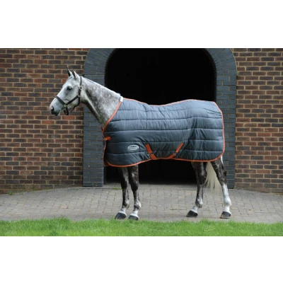 Abbildung von Weatherbeeta Winterdecke Comfitec Channel Quilt Standard Neck Medium 210D Gunmetal/Koralle