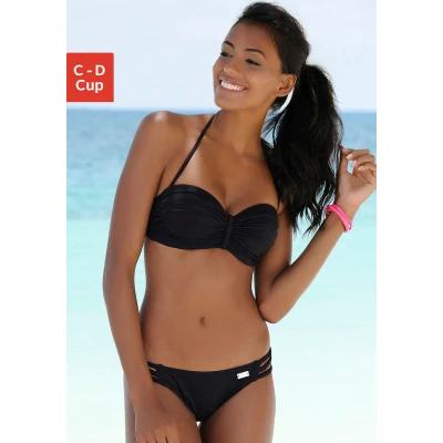 Abbildung von Buffalo Bügel Bandeau Bikini Top »Happy«, mit geflochtenem Detail