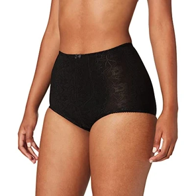 Abbildung von Sassa Damen Slip Miederslip, Jaquard Schwarz (Schwarz 00500), 44 (Herstellergröße: 85)
