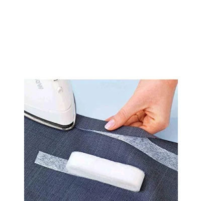 Abbildung von Maximex Saumband zum Anbügeln 18 mm x 10 m 1er, Waschbar bis 60C, Kleidung kürzen ohne Nähen, einfach aufbügeln, ideal Flicken Kleiner Löcher und Risse