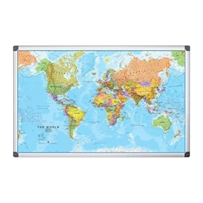 Abbildung von Bi Office MAP0100802 Weltkarte, laminiert oder magnetisch