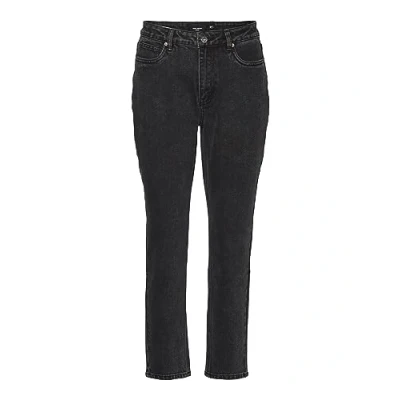 Abbildung von VERO MODA Damen VMBRENDA HR Straight ANK GU163 GA NOOS Jeans, Black Denim, 33/34