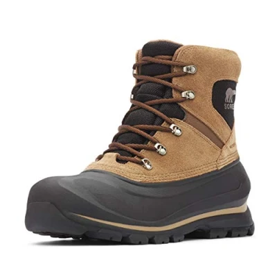 Abbildung von Sorel BUXTON LACE WP Schnürstiefelette, Herren, Größe: 44, Delta/black Leder und textil