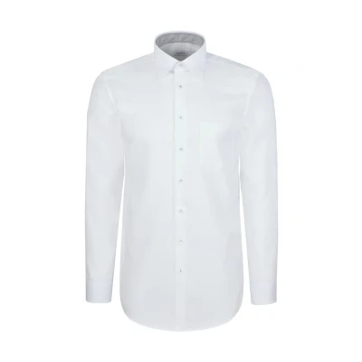 Abbildung von seidensticker Businesshemd »Schwarze Rose«, Regular 1/1 Covered Button Down Kragen Struktur