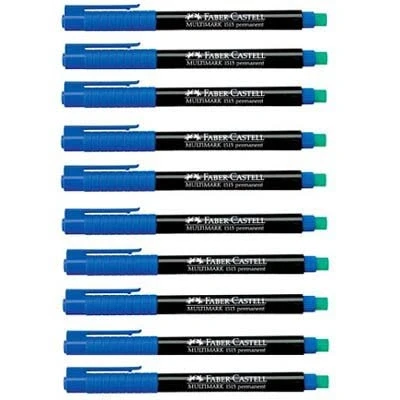 Abbildung von 10 FABER CASTELL MULTIMARK / blau 0,6 mm
