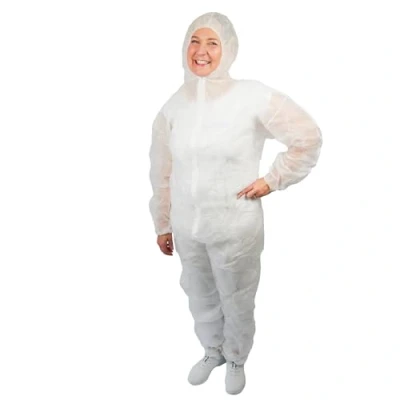 Abbildung von ARNOMED PP Schutzanzug Extra Stark, Ganzkörperanzug Weiß 50g/m², Maleranzug Einweg XL, Arbeits Overalls für Herren/Damen mit Kapuze, Overall, Einweg, Lackieranzug,