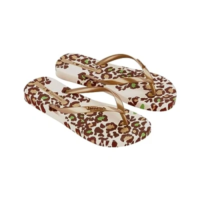 Abbildung von Ipanema Damen ANIMALE Print III FEM Flipflop, BEIGE/Gold, 43 EU